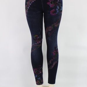 Blue jean leggings